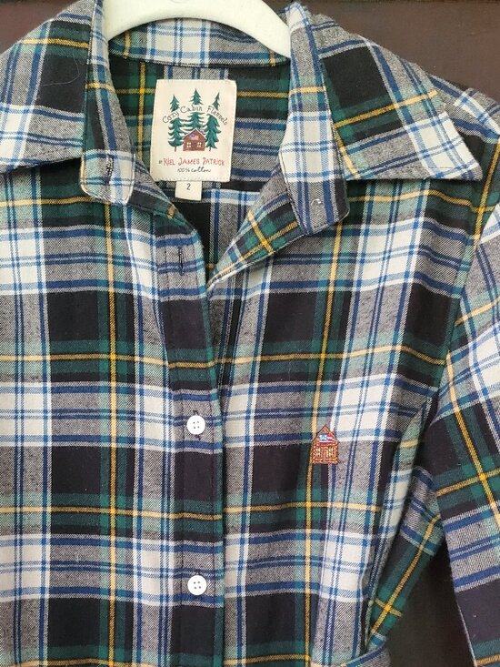 Kiel James Patrick Dresses & Skirts - Kiel James Patrick cozy cabin flannel cotton dress 2 xs